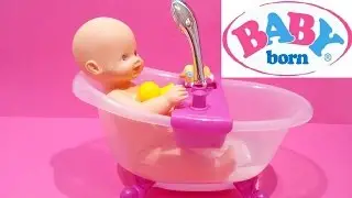 Baby Born Doll ❤ Lovely Doll Bath Tub Set Water Shower For Kids Worldwide