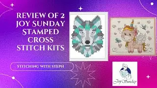 Review of 2 Joy Sunday Stamped Cross Stitch Kits 5/21/25 #crossstitch  #crossstitching