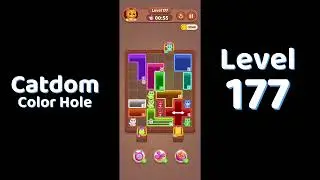 Catdom Level 177 walkthrough | Color Hole 🐱🕳️| Solutionguruji