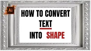 How to Make Text into a Shape in Illustrator #illustratortutorial #samisheikh