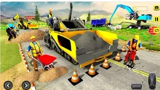 Heavy Excavator Simulator 2023 || Best Road Builder Game
