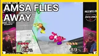 aMSa flies away (TourneyLocator) | Smash Melee Highlights