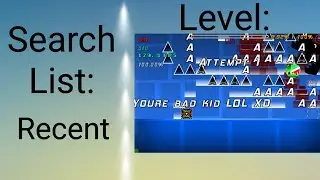 Searching Random Levels In Geometry dash! (recent,easter,perfect)