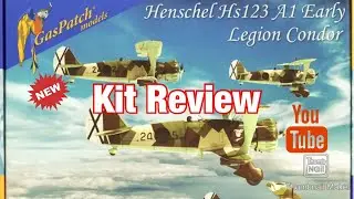 Gaspatch Models 1/48 Hs123 A (Early) Legion Condor Boxing, Review.