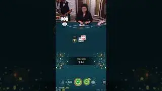 Getting Unsuited Pair Playing Blackjack Online | Playing Blackjack Getting A Pair Of 10&rsquo;s #shorts