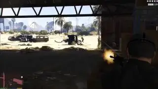 GTA V CHALLENGE - SURVIVE 5 STARS IN TREVORS HANGAR