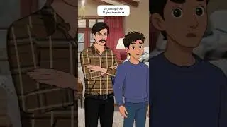 Papa ka khauf 💀 #relatable #cartoon #youtubeshorts #viralvideo #funny #animation