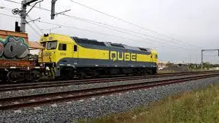 AUSTRALIAN TRAINS TRACKSIDE at Broadmeadows - Vline, Metro Trains, XPT, Pacific National, Qube