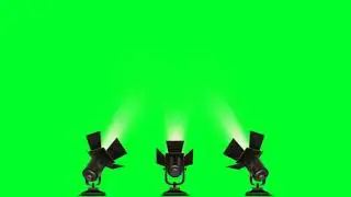 Green Screen Disco Lighting Effects | Stage Light Green Screen No Copyright | Stage Light Overlay