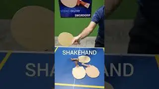 5 Different Racket Grip Shape - Table Tennis #shorts #meyzileyoutubeshorts