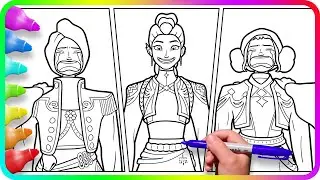 KPop Demon Hunters Coloring Pages - No Time For RELAX / Satisfying Coloring Kpop Characters