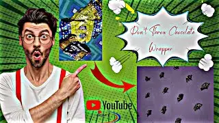 Chocolate wrapper craft ideas in just 1 min| Re-use chocolate wrapper|wall decorate|#viral #youtube