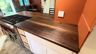 Custom Black Walnut Countertop/Peninsula