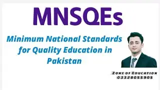 MNSQEs Minimum National Standards for Quality Education in Pakistan