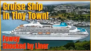 Giant Cruise Ship SHOCKS Tiny Town! Locals FURIOUS 😱 Overtourism Debate