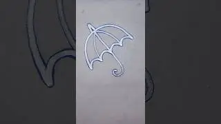 Amazing 3D Umbrella Drawing &ndash; Pencil Art | #Shorts #3DArt #UmbrellaDrawing