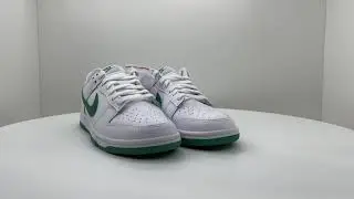 Nike Dunk Low White Green Noise (W) - 360&ordm; view
