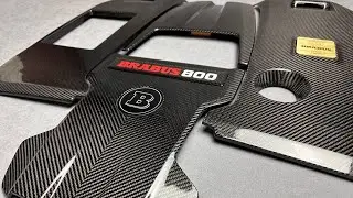 Carbon Engine cover Brabus 800 Mercedes G Class G63 AMG W464 W463A GLS 63 AMG  GLE 63s GT S63 AMG