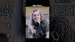 Billie Eilish's Best Interview Moments.#BillieEilish #celebrity #Interview #funny #viral