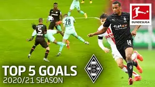 Top 5 Best Goals Borussia M&ouml;nchengladbach 2020/21 so far - Unbelieveable Scorpion Kick and More