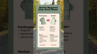 Battle mugwort clay stick mask #skincare #mask #beauty #shorts #shortsvideo #short #skincareroutine