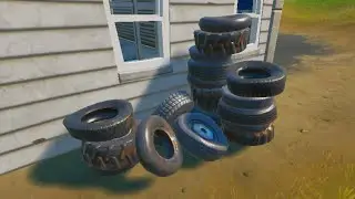 Bounce 3 Times on Tires without Touching the Ground in Fortnite
