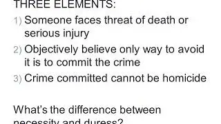 Criminal Defenses Justification based on Choice Part 4