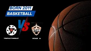 Team Triple Threat vs Team Star A | Born 2011 Star Youth Basketball League | Final Score Below