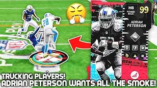 Adrian Peterson Wants ALL THE SMOKE! Trucking Players! Madden 21