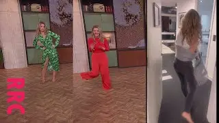 Helen Skelton @dancing trio inc a barefoot bts