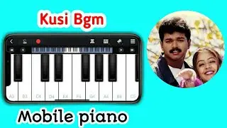 Kushi movie bgm  Piano | Kusi | piano Notes | Piano Tutorial | keyboard  🎹