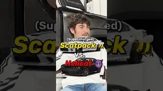 Supercharged Scatpack 🐝 VS Hellcat 😳 #shorts
