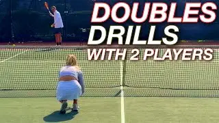Doubles Drills You Can do With 2 Players on the Court