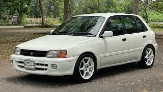 Dijual dan Review Mobil Toyota Starlet Tahun 1991 Manual 1.3 CC Mulus Siap Pakai Harga 41.5 JT  Nego