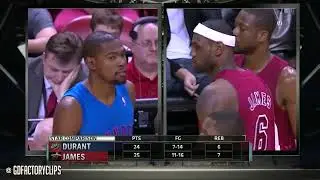 PRIME LEBRON VS KEVIN DURANT FULL HIGHLIGHTS. 2012 HEAT VS THUNDER CHRISTMAS.