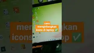 cara menghilangkan icons di desktop #laptop #tips #tipsandtricks #trending