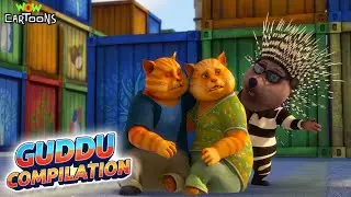Two Cat Ko Khatra Hai | Guddu The Kunfu King Lion Compilation | Hindi Cartoons KidsShow Wow Cartoons