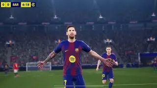 Barca vs Manchester United (efootball mobile)full match gameplay online match