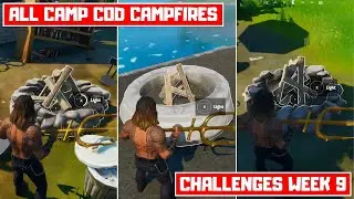 Stoke Campfires at Camp Cod! All 3 Camp Cod Campfire Locations! - Challenges Week 9