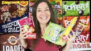 British Taste Test Transform a Snack Fry's Chocolate, Seabrook Loaded Bites and Fruit Chew Candy