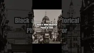 Black and white snapshot of history, colourized, restore the vivid reality of the past.