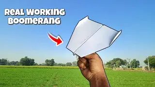 &ldquo;Wait till the end&hellip; it really returns 😳✈️&rdquo; | How To Make a Paper Boomerang Aeroplane