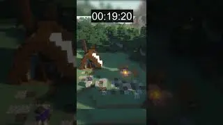 Minecraft: Campsite Build 10 Seconds, 1 Minute, and 10 Seconds