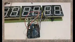 arduino real time 6 digit digital clock using 23 7 segment display with rtc ds1