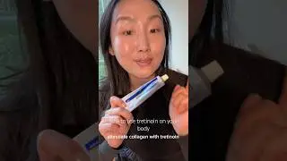 how to use tretinoin retinol on body #skincare #antiaging #shortsvideo