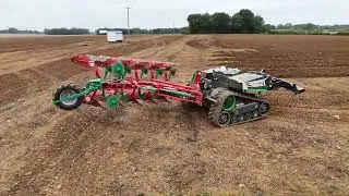 Reversible ploughing demo with AgBot T2 - Tillage Live Event UK
