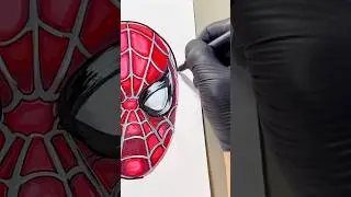 🔥Spider-Man #art #drawing #coloring #painting #asmr