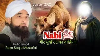 Nabi ﷺ Aur Surkh Ut Ka Waqia || Rasool ﷺ Ke Hushne Mubarak || Muhammad Raza Saqib Mustafai Bayan