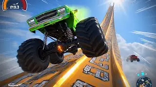 Monster Truck Stunt | Epic Jumps & Perfect Landing | Satisfying Gameplay