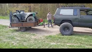Recovering a flipped ATV